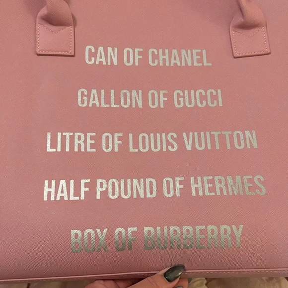 LA/TC Pink Designer Tote Bag